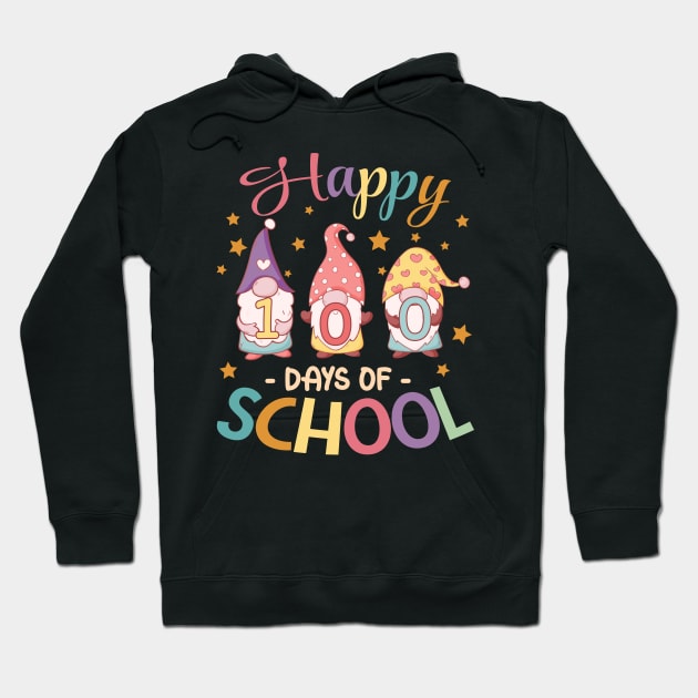 Happy 100 Days of School 2024 gnomies Hoodie by panji derel